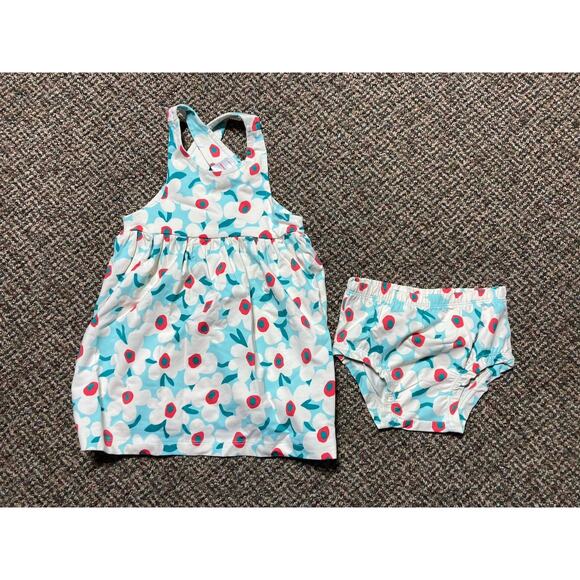 Hanna Andersson Crossback Floral Printed Dress Set 2T NWOT - Picture 1 of 8